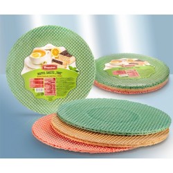 Коржи вафельные для торта (красный-зелёный-белый), 120г